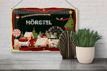 Plaque en tôle Salutations de Noël de HÖRSTEL 30x20cm 3
