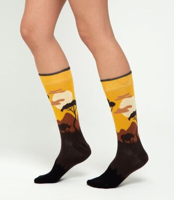 Chaussettes girafe et rhinocéros 2