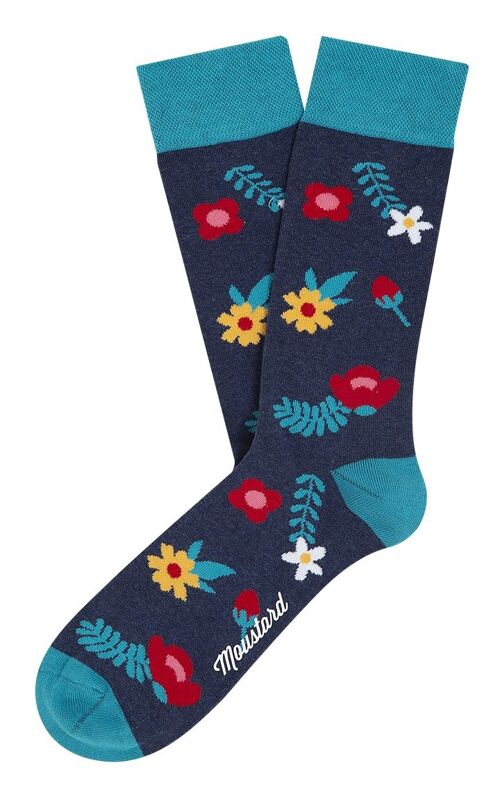 Blue Blossom Socks