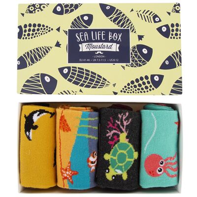 Caja de calcetines Sea Life