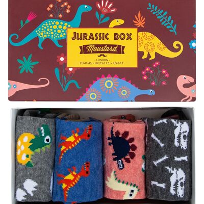 Caja de calcetines jurásicos