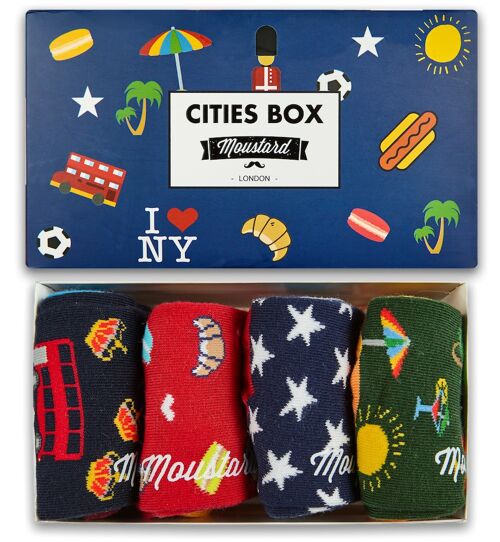 Cities Socks Box