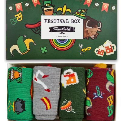 Caja de calcetines de festival