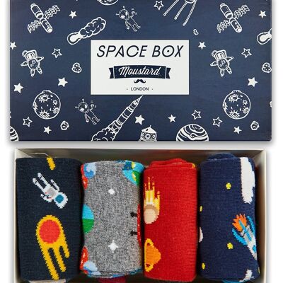 Caja de calcetines espaciales