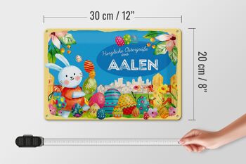 Plaque en tôle Pâques Salutations de Pâques 30x20cm AALEN Fest 4