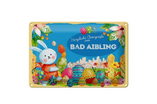 Blechschild Ostern Ostergrüße 30x20cm BAD AIBLING