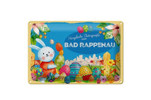 Blechschild Ostern Ostergrüße 30x20cm BAD RAPPENAU