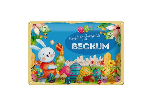 Blechschild Ostern Ostergrüße 30x20cm BECKUM