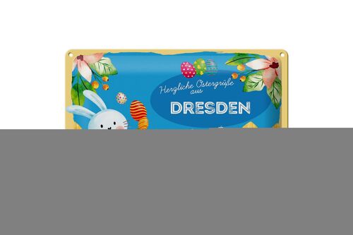 Blechschild Ostern Ostergrüße 30x20cm DRESDEN