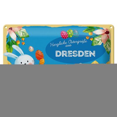 Blechschild Ostern Ostergrüße 30x20cm DRESDEN