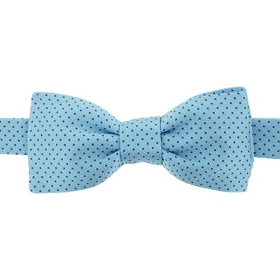 Sky blue Venezia silk bow tie