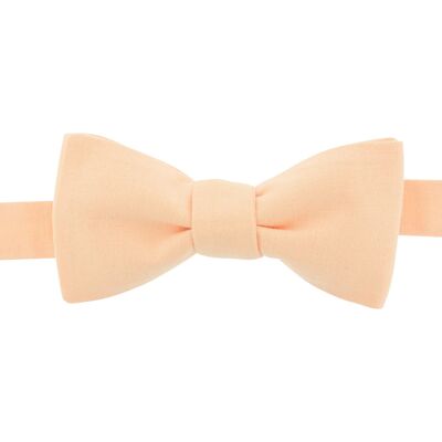 Orange nude bow tie