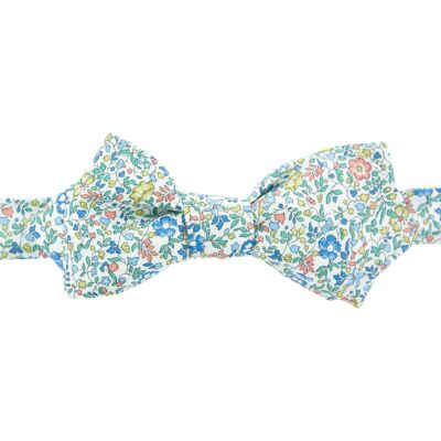 Liberty Katie & Millie sage green / apricot bow tie