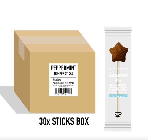 Peppermint Tea-Pop Stick, For Catering Services, 30 Sticks Carton