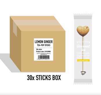 Stick Tea-Pop Citron Gingembre, Pour Services de Restauration, Carton de 30 Sticks 1