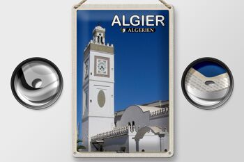 Plaque en tôle Voyage 20x30cm Alger Algérie Mosquée El Jdid 2