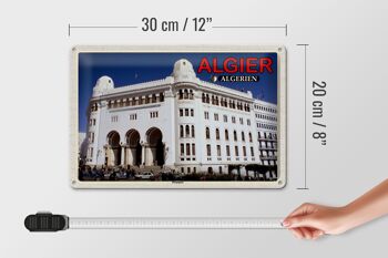 Plaque en tôle voyage 30x20cm Poste principale d'Alger Algérie 4