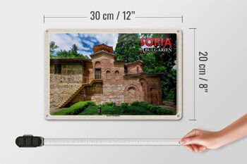 Panneau de voyage en étain, 30x20cm, Sofia, Bulgarie, église de Bojana 4