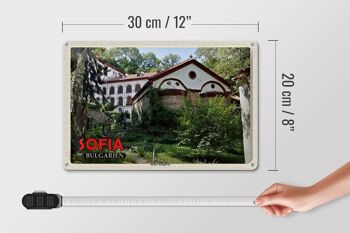 Panneau de voyage en étain, 30x20cm, monastère de Sofia, Bulgarie, Dragalevtsi 4