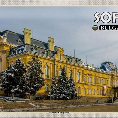Cartel de chapa Travel 30x20cm Galería de Arte Sofía Bulgaria