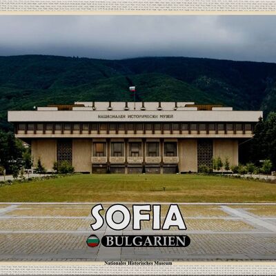 Cartel de chapa Travel 30x20cm Museo Histórico de Sofía Bulgaria