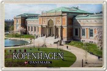 Panneau en étain voyage 30x20cm, musée d'art de Copenhague, Danemark 1