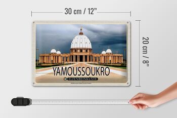 Plaque en tôle voyage 30x20cm Basilique de Yamoussoukro Côte d'Ivoire 4