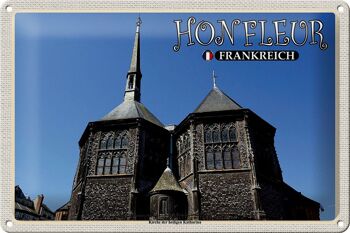 Plaque en tôle voyage 30x20cm Honfleur France église Katharina 1