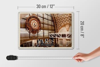 Panneau en étain voyage 30x20cm, Paris France, musée d'orsay, musée d'art 4