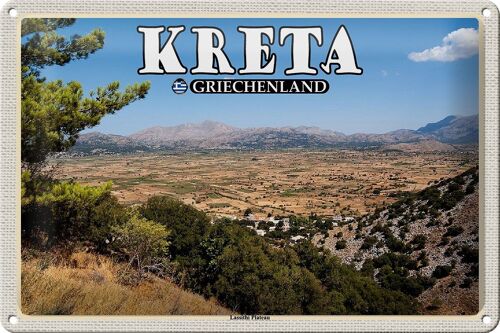 Blechschild Reise 30x20cm Kreta Griechenland Lassithi Plateau