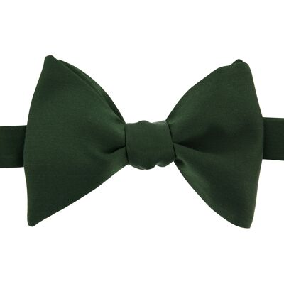 Storm green silk bow tie