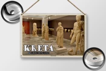 Panneau de voyage en étain, 30x20cm, musée de Crète, Grèce, Héraklion 2