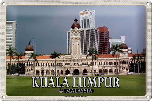 Blechschild Reise 30x20cm Kuala Lumpur Sultan Abdul Building