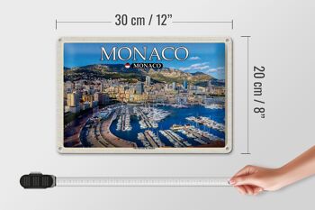 Plaque métal Voyage 30x20cm Monaco Port Hercule de Monaco 4