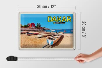 Signe en étain voyage 30x20cm, Dakar, sénégal, plage, vacances en mer 4