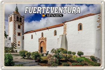 Plaque en tôle voyage 30x20cm Fuerteventura Espagne Casa Santa Maria 1