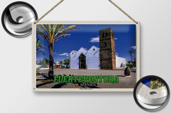 Plaque en tôle voyage 30x20cm Fuerteventura Espagne Centro Arte Canario 2