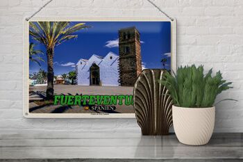 Plaque en tôle voyage 30x20cm Fuerteventura Espagne Centro Arte Canario 3