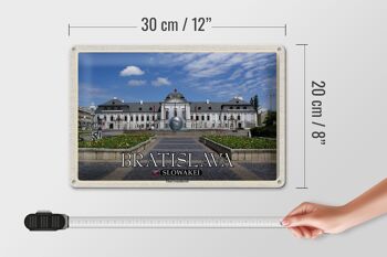 Plaque en étain voyage 30x20cm Bratislava Slovaquie Palais Grassalkovich 4