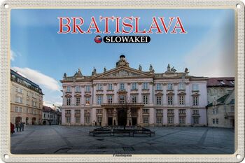 Plaque de voyage en étain 30x20cm, Bratislava, Slovaquie, Palais des Primats 1