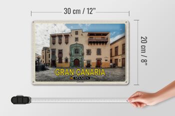 Panneau de voyage en étain, 30x20cm, Gran Canaria, espagne, Casa de Colon Muesum 4