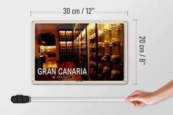 Panneau en étain voyage 30x20cm, Gran Canaria, espagne, musée Canario 4