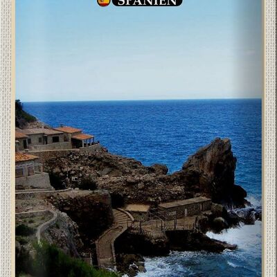 Blechschild Reise 20x30cm Mallorca Spanien Cala de Estellences