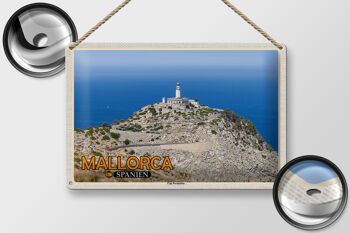 Plaque de voyage en étain, 30x20cm, majorque, espagne, Cap, péninsule de Formentor 2