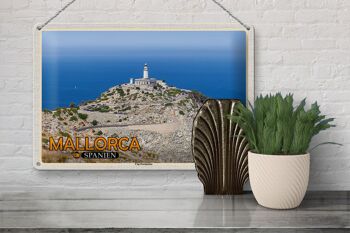 Plaque de voyage en étain, 30x20cm, majorque, espagne, Cap, péninsule de Formentor 3
