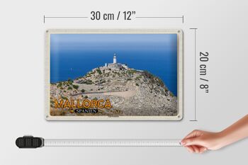 Plaque de voyage en étain, 30x20cm, majorque, espagne, Cap, péninsule de Formentor 4
