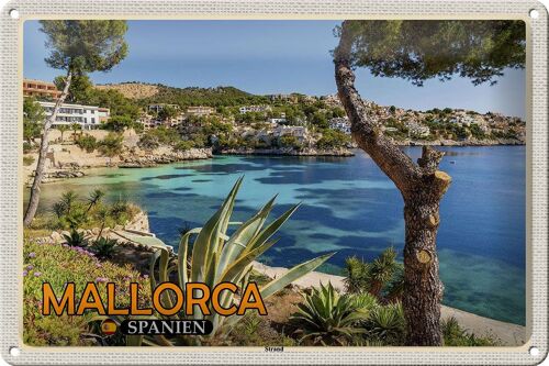 Blechschild Reise 30x20cm Mallorca Spanien Strand Meer Urlaub Stadt