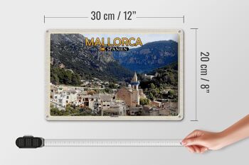 Panneau en étain voyage 30x20cm Majorque Espagne municipalité de Valldemossa 4