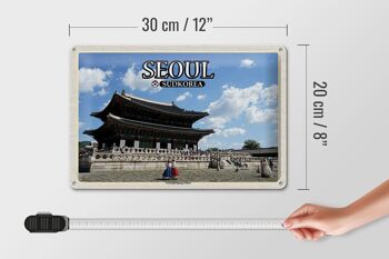 Panneau de voyage en étain, 30x20cm, séoul, corée du sud, palais Gyeongbokgung 4