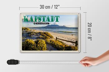 Panneau de voyage en étain, 30x20cm, Cape Town, afrique du sud, plage, mer, montagnes 4